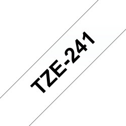 Tape/18mm black on white f P-Touch TZE