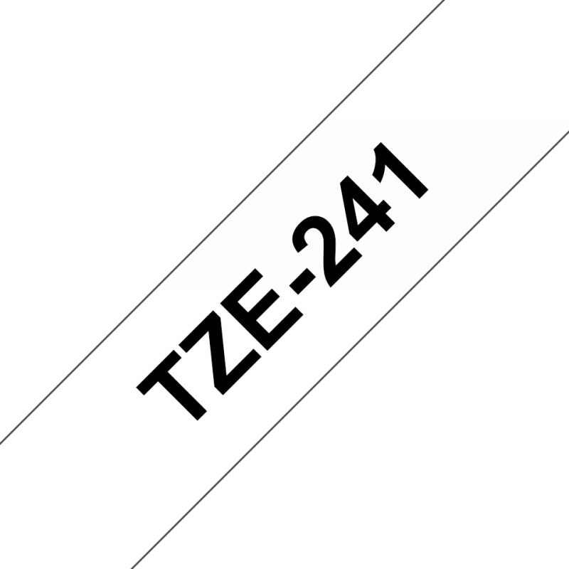 Tape/18mm black on white f P-Touch TZE