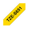 Tape/24mm black on yellow f P-Touch TZE
