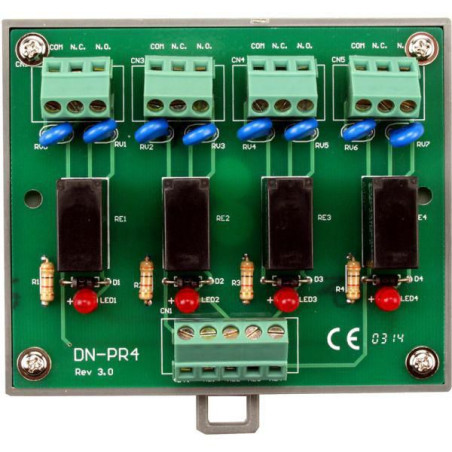 5A, 1 FORM C RELAY x4 MED VARI