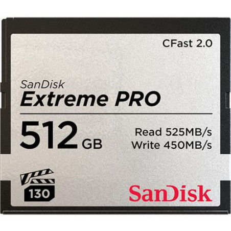 Sandisk Extreme Pro Cfast 2.0 512GB 525MB/S VPG130 | APLIUM