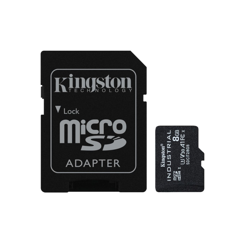 8GB Microsdhc Industrial C10 A1 Pslc Card + SD Adapter | APLIUM