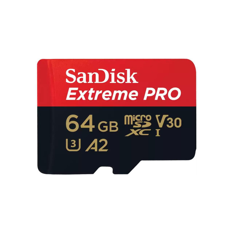 Extreme Pro Microsdxc 64GB+SD Adapter 200MB/S 90MB/S A2 C10 | APLIUM
