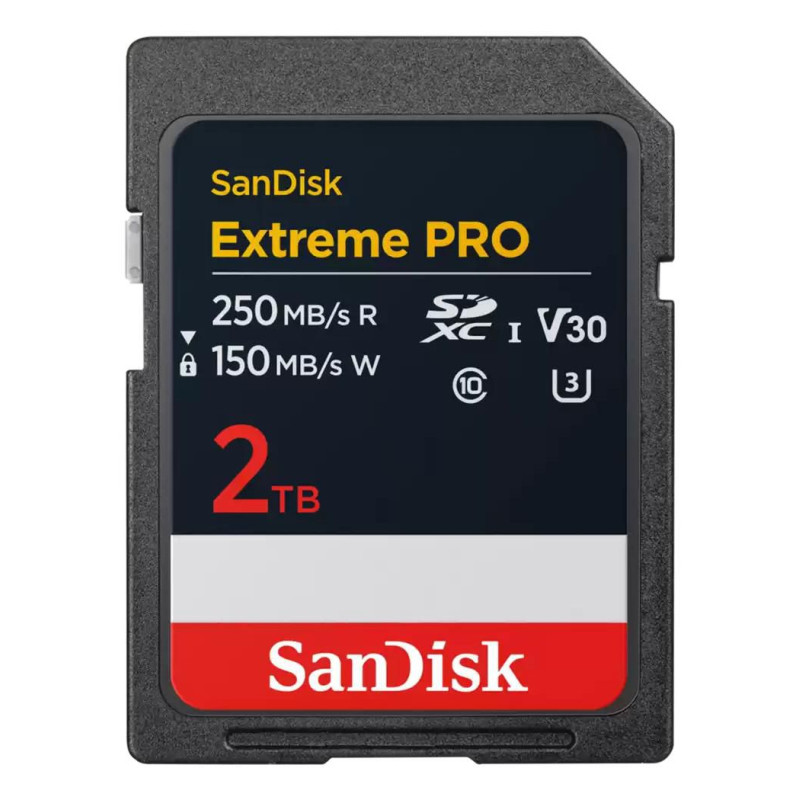 Extreme Pro Sdxc Uhs-i Card 2TB Up To 250MB/S Rs And 150MB/S | APLIUM