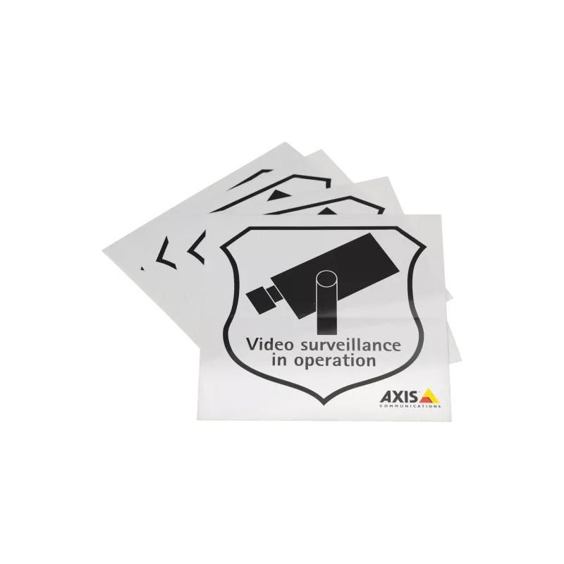 5502-811 - Axis Surveillance Sticker Eng 10PCS | APLIUM