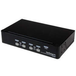 4 Port 1U Rackmount USB KVM Switch