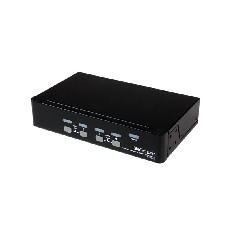 4 Port 1U Rackmount USB KVM Switch