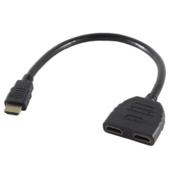 HDMI 19M - 2X HDMI 19F