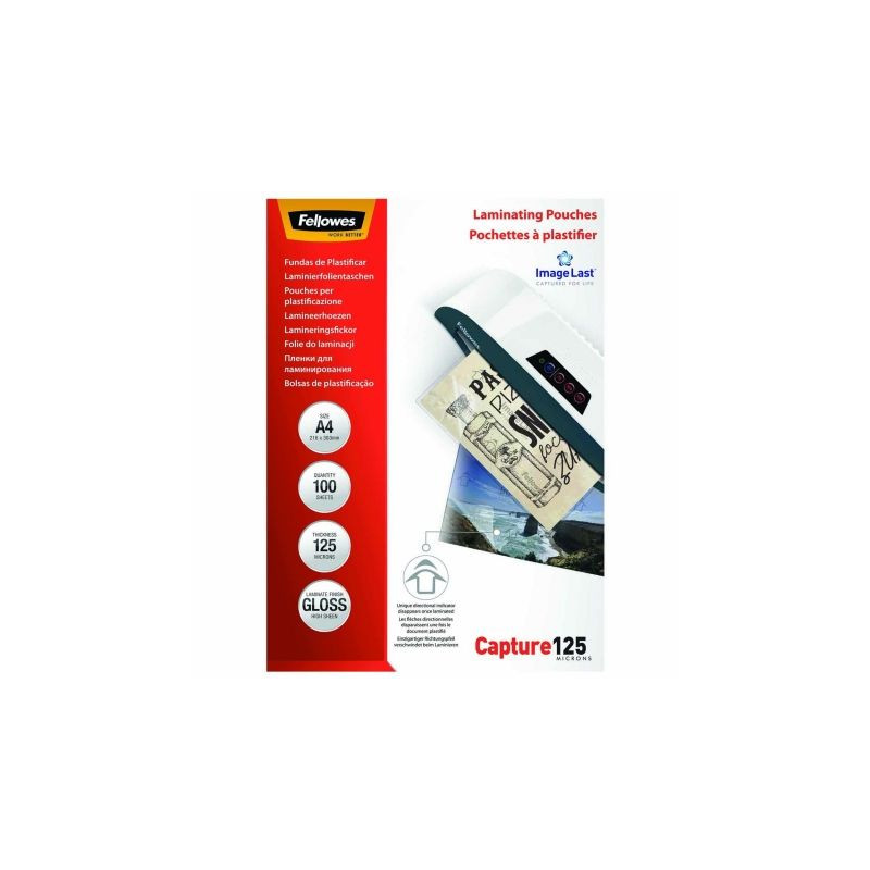 Fundas para Plastificar Fellowes 5307407/ A4/ 125 Micras/ 10 | APLIUM