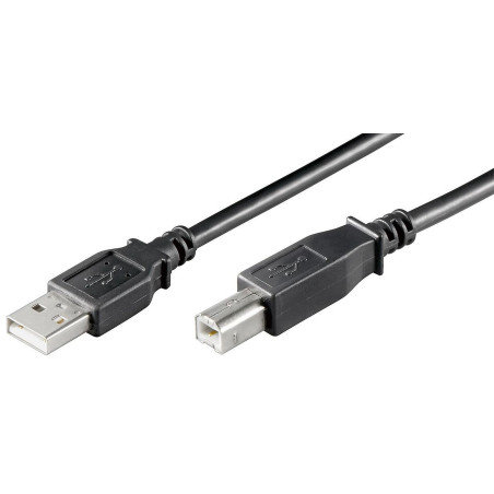 USB2.0 LSZH A-B 3m M-M, BLACK