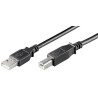 USB2.0 LSZH A-B 3m M-M, BLACK