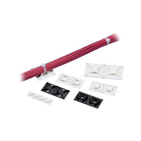 CableTieMount Adh .75inx.75in WHT PK100