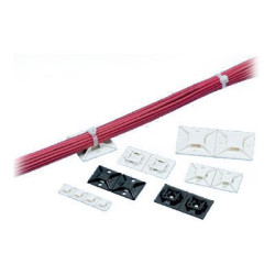 CableTieMount Adh .75x.75in WH PK500