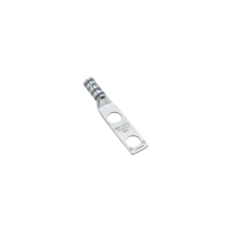 CuLug 2Hole #6AWG 1/4Stud .63 PKG50