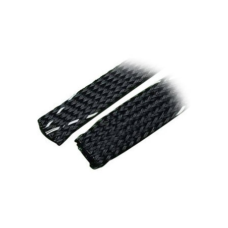 Braided Sleeve FR .75"X500' BLK 1rl