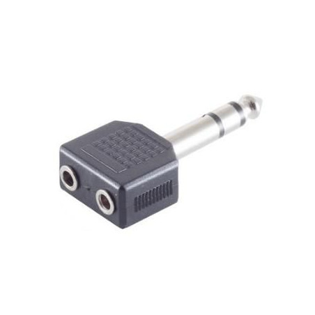 Adapter 6.3mm - 2X3.5mm M-F