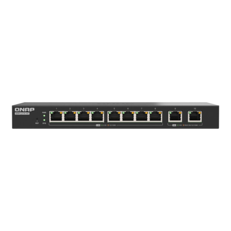 Qnap - QSW-L2110-10T 8 ports 2.5GbE RJ45 | APLIUM