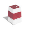 Pack 6 Red self-inking stamps 30x30