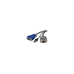 1.8m Ultra-Thin USB VGA 2-in-1 KVM Cable