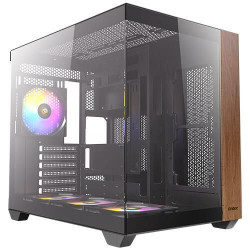 Cx800 Midi Tower Black, Wood | APLIUM