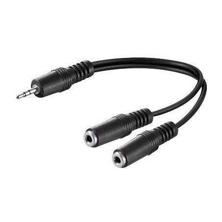 3.5mm Minijack Y Cable, 0.2m