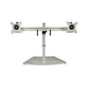 Dual-Monitor Stand - Horizontal - Silver