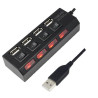 USB 2.0 HUB 4-port black | APLIUM