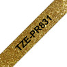 TAPE/TZePR831 12MM BLACK ON GOLD