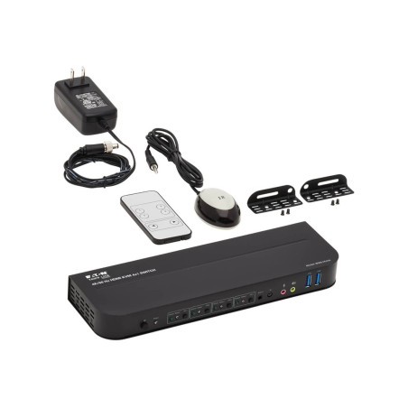 4PT HDMI/USB Kvm Switch 4K 60HZ Hdr Hdcp 2.2 Ir USB Sharing | APLIUM