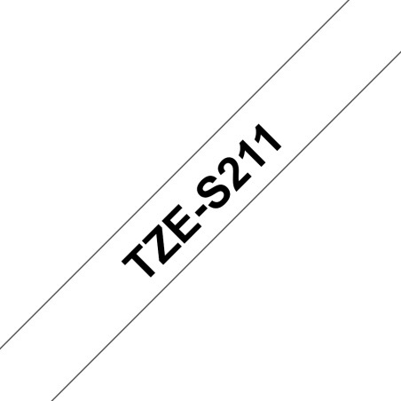Tape/6mm black on white f P-Touch TZE