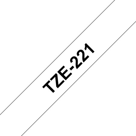 Tape/9mm black on white f P-Touch TZE