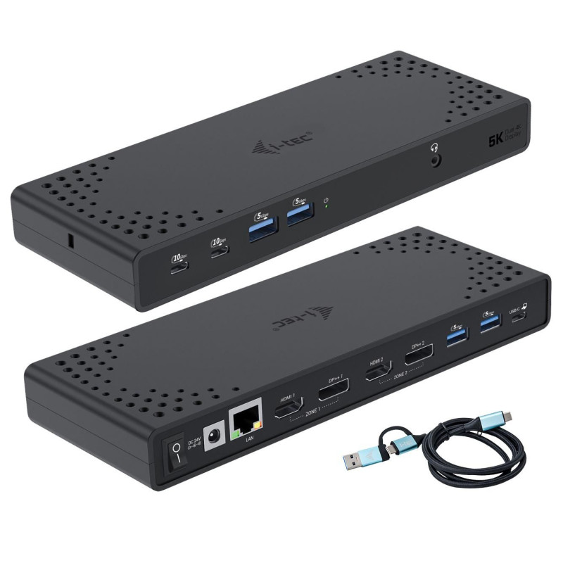 USB-A/-C Tb Dual Dock Dual Display Dock Pd 100W | APLIUM