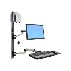 Lx Wall Mount Lcd Keyboard + Universal CPU Holder Aluminium | APLIUM
