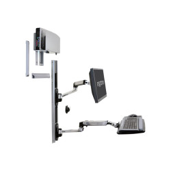 Lx Wall Mount Lcd Keyboard + Universal CPU Holder Aluminium | APLIUM