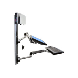 Lx Wall Mount Lcd Keyboard + Universal CPU Holder Aluminium | APLIUM