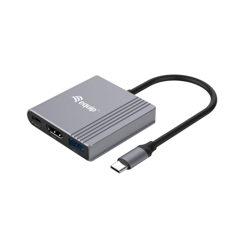 EQUIP 133488 - 3 In 1 Usb-C To Hdmi / Usb-A | APLIUM