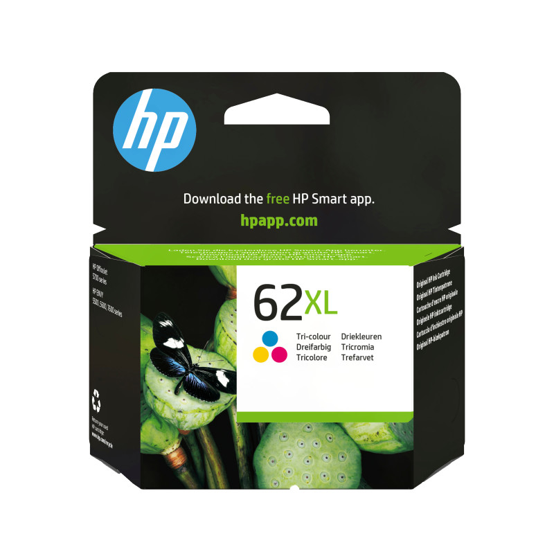 HP Ink/62XL Tri-color Cartridge