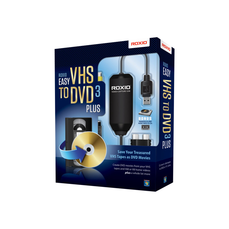 Roxio Easy VHS to DVD 3 - Caja de embalaje - 1 usuario - DVD - Win - M