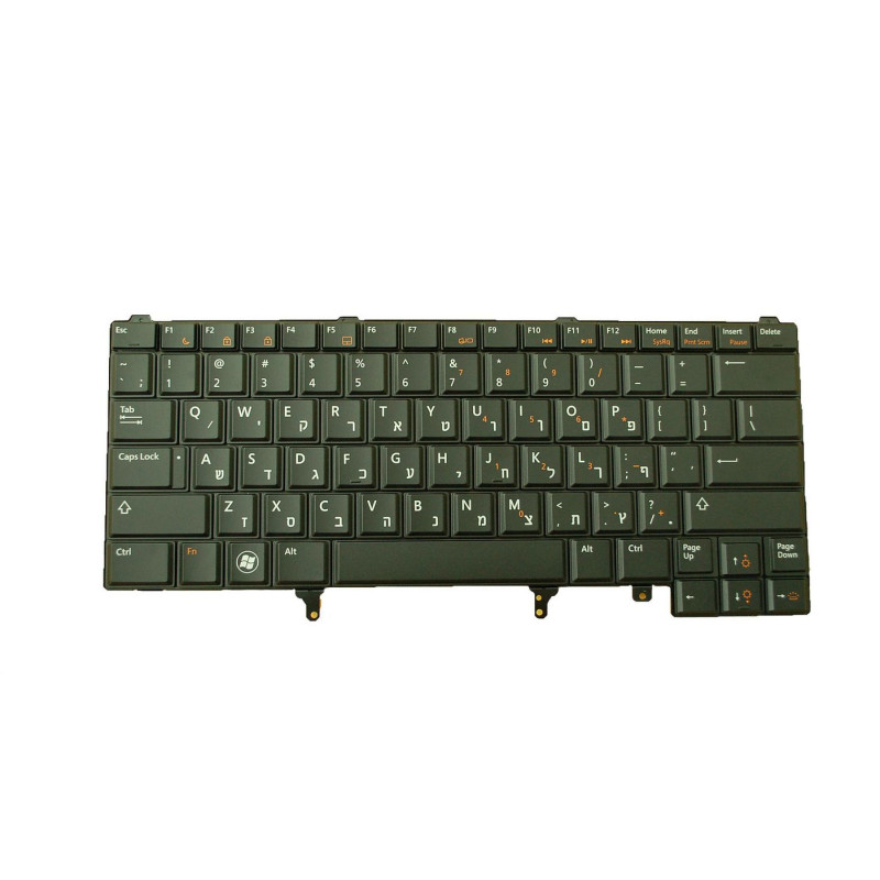 Backlit Hebrew layout