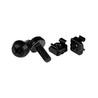 M6 Screws+Cage Nuts - 100 Pack Black