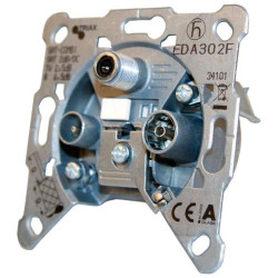 Eda 302 F Socket-Outlet Silver | APLIUM