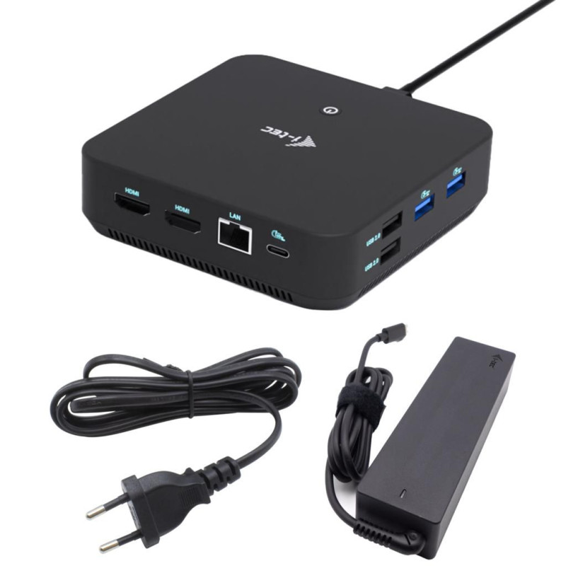 I-tec Usb-c 1XDP 2X HDMI Dock Pd 100W + I-tec Charger 100W | APLIUM