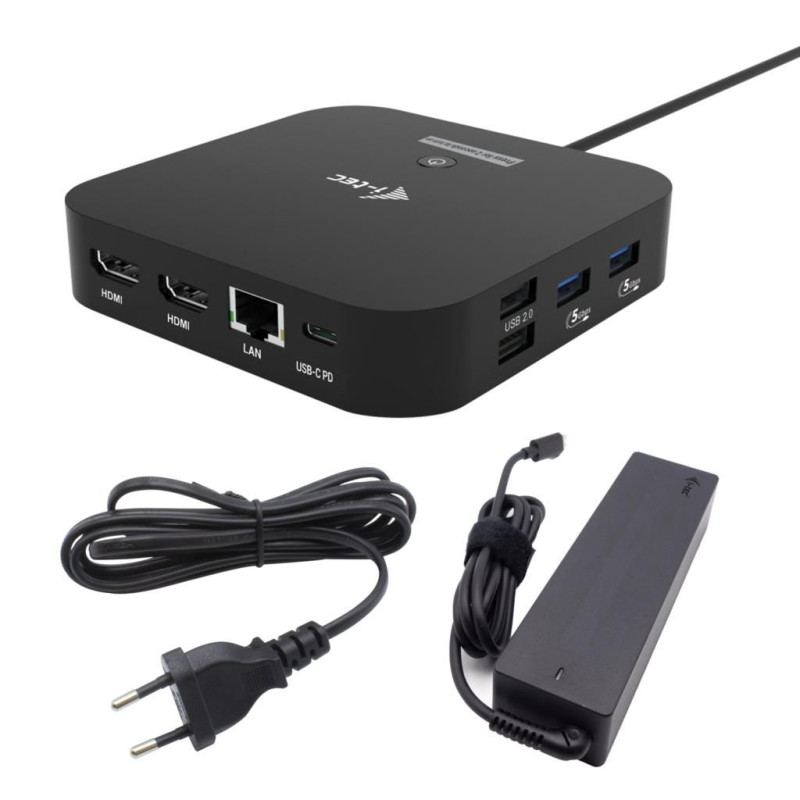 I-tec Usb-c 2X HDMI Dock 100W Pd 100W + I-tec Charger 100W | APLIUM