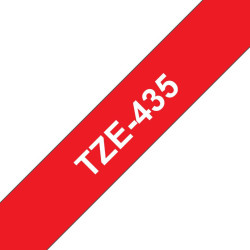 Tape White on Red 12mm