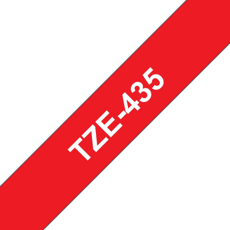 Tape White on Red 12mm