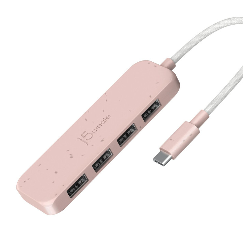 j5create JCH341ER-N - Eco-friendly Usb-c To 4-PORT Type-a | APLIUM
