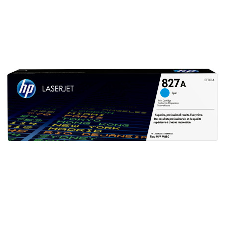 HP Toner/827A Cyan LJ Cartridge