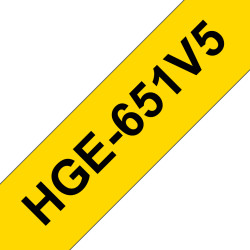 HGe-651V5/tape/yellow/black/24mm/8m