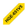 HGe-651V5/tape/yellow/black/24mm/8m