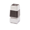 Pack 6 black self-inking stamps 20x20mm